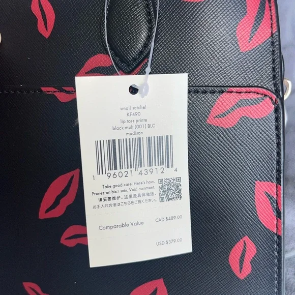 Kate Spade Black and Pink Women's Bag - Picture 6 of 9